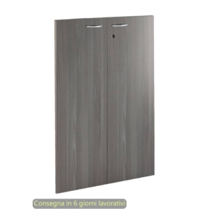 Coppia ante con serratura Artexport in melaminico per mobile medio Presto 80x115 cm Frassino toscano - 60069/M/F