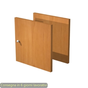 2 antine fronte & retro x libreria caselle Maxicube Noce Artexport - Noce - 32,2x1,8x32,1 cm - 2a MaxC/4