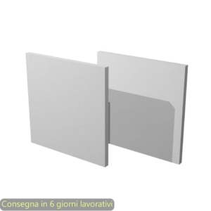 Libreria componibile Artexport Maxicube - Set 2 dietri Grigio alluminio 2R-MaxC-5