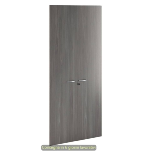 Coppia ante con serratura Artexport in melaminico per mobile alto Presto 80x175 cm Frassino toscano - 60075/M/F