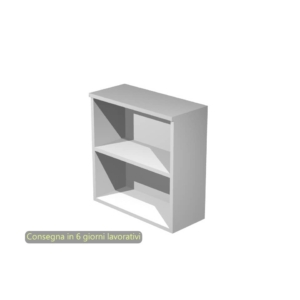 Mobile a giorno Artexport Presto 1 ripiano regolabile 80x44x72 cm Grigio alluminio - 50030/5