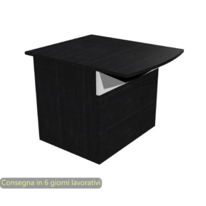 Banco Reception Musa Bicolore Nero venato - Modulo portatori disabilità 80 cm