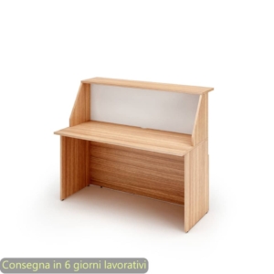 Banco Reception Musa - Noce arabis - Modulo lineare 140 cm