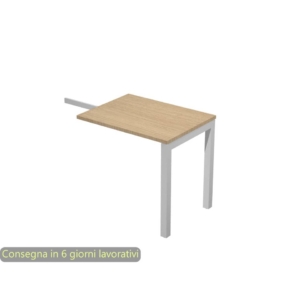 Allungo reversibile dx/sx per scrivania Artexport Bridge - 80x60x72 cm Rovere