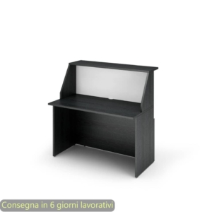 Banco Reception Musa Bicolore Nero venato - Modulo lineare 120 cm