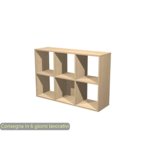 Libreria componibile Artexport Maxicube - 6 caselle Rovere 6MaxC-C