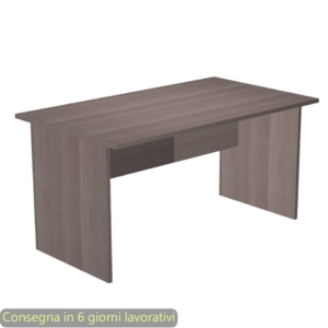 Scrivania da ufficio color Frassino toscano Artexport linea Presto 140x80x72 cm fianchi melanimicospess. 22 mm