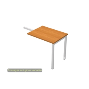 Allungo per scrivania da Ufficio a ponte Presto - Noce - 79x60x72,5 cm