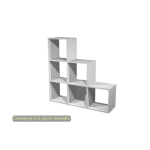 Libreria componibile Artexport Maxicube - 6 caselle scalare Grigio alluminio 6DMaxC-5