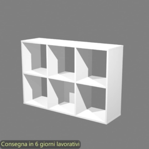 Libreria a giorno Maxicube Bianco Artexport - 6 caselle - 104,1x29,2x69,8 cm