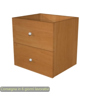 2 cassetti per libreria caselle Maxicube Noce Artexport - Noce - 32,5x28,8x32,5 cm - 2c MaxC/4