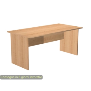 Scrivania da ufficio color Faggio Artexport linea Presto 140x80x72 cm fianchi melanimicospess. 22 mm