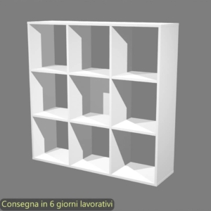 Libreria a giorno Maxicube Bianco Artexport - 9 caselle - 104,1,8x29,2x103,9 cm