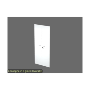 Coppia ante con serratura Artexport in melaminico per mobile alto Presto 80x175 cm Bianco - 60075/M/3
