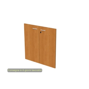Ante in coppia per armadio Linea Operativa Presto Noce Artexport - 80x72 cm (conf.2 ante)