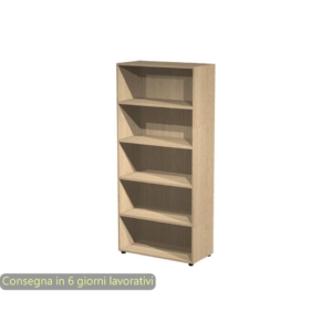 Libreria a giorno da ufficio color Rovere Artexport 2898 in melaminico - 90x44x200h