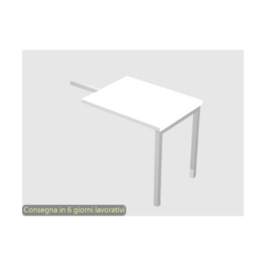 Allungo reversibile dx/sx per scrivania Artexport Presto Venere Plus 80x60x72,5 cm Bianco