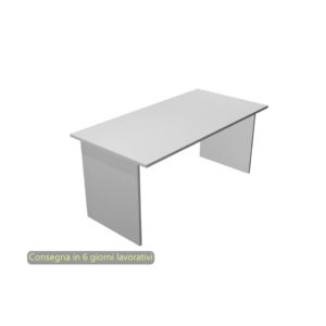 Scrivania da ufficio Grigia Artexport linea Presto 160x80x72 cm fianchi melanimico spessore 22 mm
