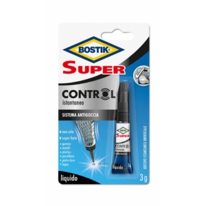 Adesivo Cianoacrilato ultra rapido Bostik Super Control 3gr - D2737 (12 pezzi)