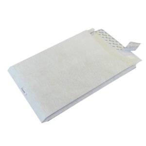 Buste a sacco con strip e 3 soffietti Tyvek Postyvek 55g/m² Bianco 22,9x32,4 cm - 55g/m² - 0756 (conf.100)