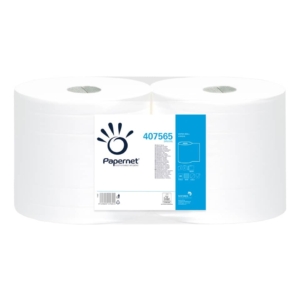 Asciugatutto industriali in pura cellulosa - 2 veli - H 23,4 cm, Ø25cm - 6 cm - 407565 (conf.2)