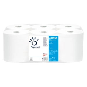 Asciugamani ad estrazione centrale Papernet - 2 veli - 19,7 x 19,25 cm - 450 strappi - 401596 (conf.6)
