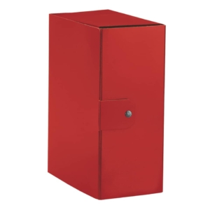 Scatole portaprogetti con bottone Delso Order Esselte - Dorso 15 - 25x35 cm - Rosso - 390395160