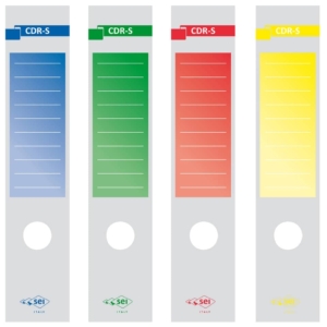 CopriDorso CDR - S - Sei Rota - 7x34,5 cm - Giallo - 58012606 (conf.10)