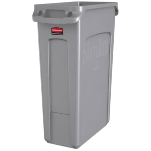 Contenitore portarifiuti Slim Jim® con canali di ventilazione Rubbermaid Grigio - FG354060GRAY