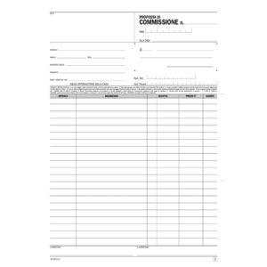 Blocco proposte di commissione flex A4 - 1672C3300 (33x3 copie autoricalcanti)