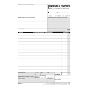 Blocco DDT autoricalcanti flex A5 1607CD200 (50x2 copie autoricalcanti)