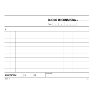 Blocco buoni di consegna flex 11,5x16,5 cm - 50x2 copie autoricalcanti - 161570000