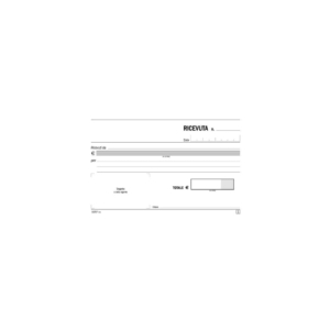 Blocco Ricevute generiche Flex 10x16,8 cm - 50x2 copie autoricalcanti - 162570000