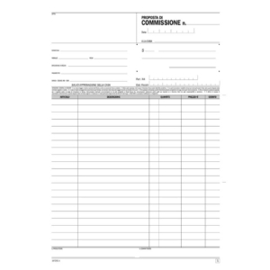Blocco proposte di commissione flex A4 - 16721C0000 (50x2 copie autoricalcanti)