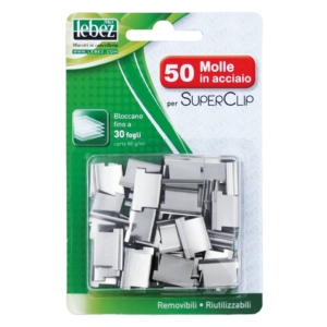 Ricariche per Dispenser Sparamolle e molle Supaclip Lebez - acciaio - 1061 (conf.50)