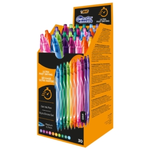 Penne gel a scatto BIC Gel-ocity Quick Dry 0,7 mm Assortito fun (conf.30)