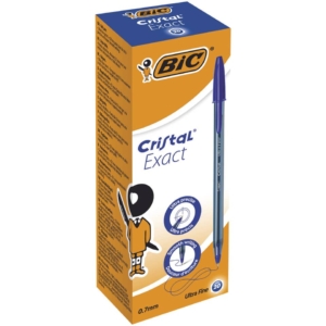 Penna a sfera con cappuccio BIC Cristal® Exact 0,7 mm Blu