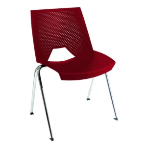 Sedia collettività STRIKE UNISIT - plastica - Rosso - SKB/RO