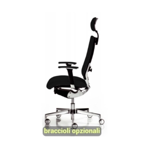 Poltrona ufficio ergonomica CONCEPT UNISIT - pelle - Nero - COTPG/PN