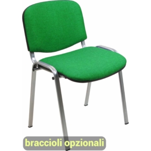 Sedie attesa ufficio Agata DADO UNISIT - polipropilene - Grigia - Verde - D5G/2/EV (conf.2)