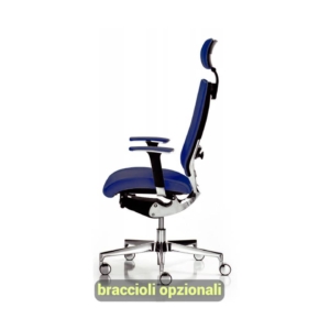 Poltrona ufficio ergonomica CONCEPT UNISIT - fili di luce - Blu - COTPG/F11