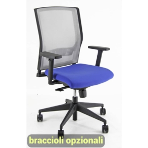 Sedia ergonomica semidirezionale X RAY UNISIT - polipropilene - Blu