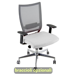 Sedia ergonomica da ufficio CONCEPT UNISIT - pelle - Bianco - COTXL/PQ