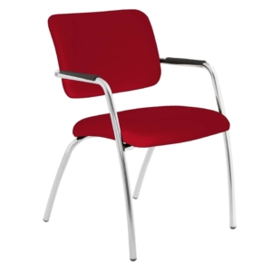 Sedia collettività LITHIUM UNISIT - ignifugo - Rosso - LT4G/IR