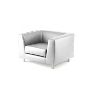 Divano 1 posto - divanetto attesa in similpelle - QUAD UNISIT - Bianco - QD1/KQ