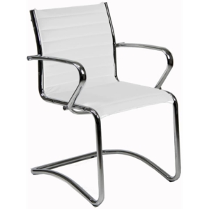 Sedia visitatore POLLUX NEW UNISIT - similpelle - Bianco - PNV/KQ