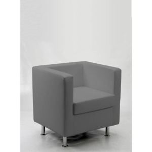 Divanetto attesa - Divano 1 posto in similpelle PRAGMA UNISIT - Grigio - PR1/KG