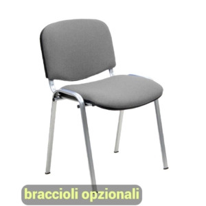 Sedie collettività Agata DADO UNISIT - polipropilene - cromo - Grigio scuro - D5C/2/ET (conf.2)