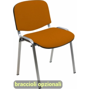 Sedie collettività Agata DADO UNISIT - polipropilene - cromo - Arancione - D5C/2/EA (conf.2)