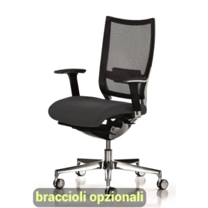 Sedia ergonomica CONCEPT UNISIT - similpelle - Grigio - COT/KG